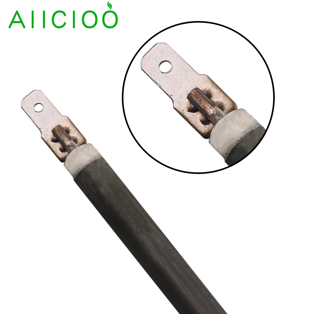 AIICIOO 110v Electric Tubular Heating Element SUS304 Straight Style Heater 400w Sauna Heating Element with Round Metal Sheet