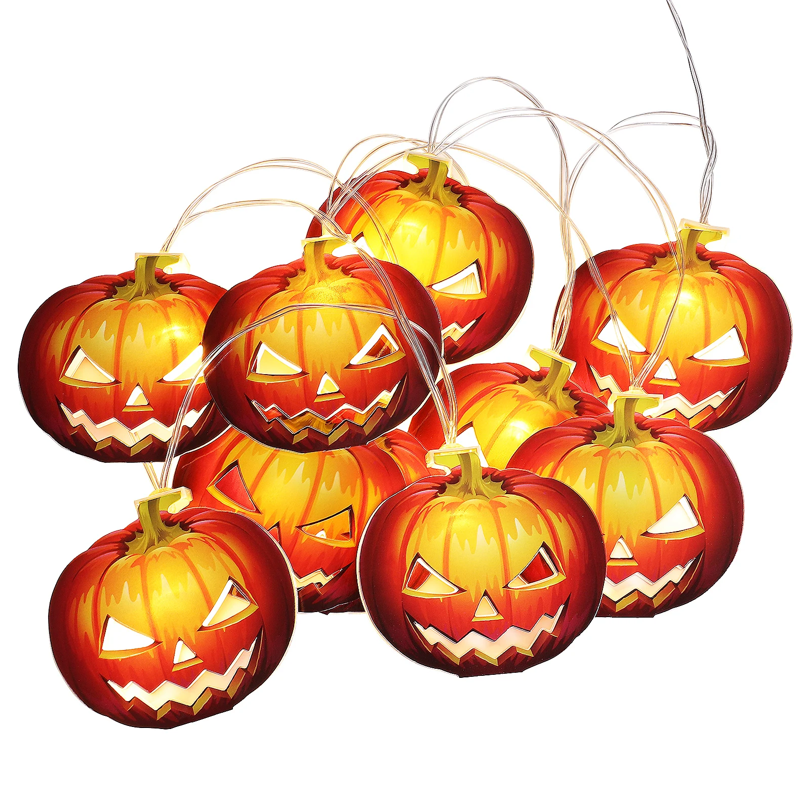 

Pumpkin Lantern String Lights Halloween Decor 2023 Indoor Outdoor Operated Party Supplies Festive Atmosphere Holiday