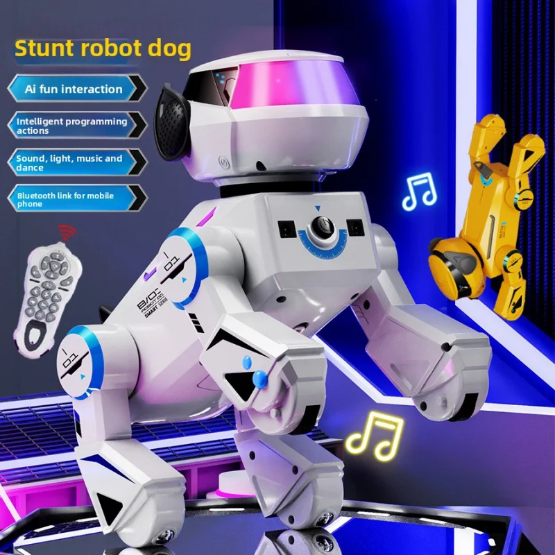 Electric Remote Control Cyber Robot Dog Black Technology Electronic Pet Companion AI Artificial Intelligence StuntMechanical Dog