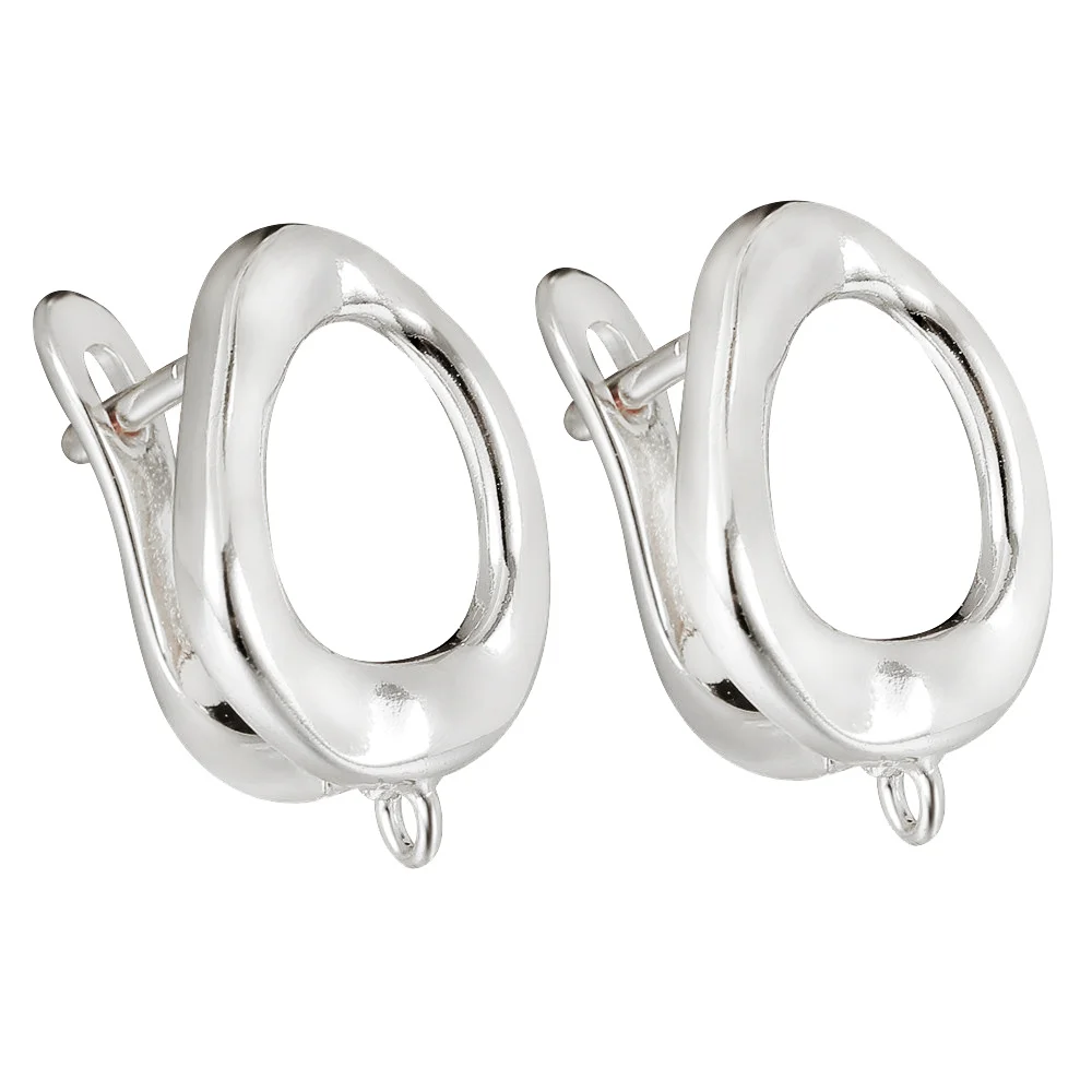 Juya-pendientes de alambre Chapado en plata hechos a mano Shvenzy, ganchos para pendientes, accesorios para manualidades, costura, colgantes, fabricación de pendientes