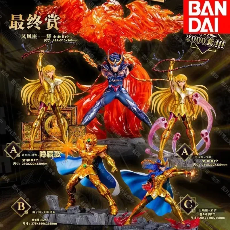 

Genuine Bntsh Ichiban Kuji Anime Figure Saint Seiya Virgo Shaka Leo Aiolia Scorpio Milo Pvc Action Figures Desktop Decoration