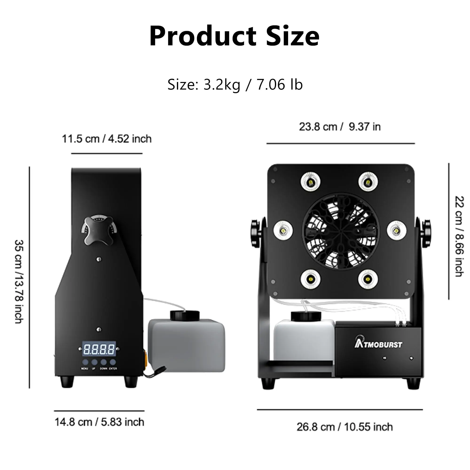 90 واط LED آلة فقاعة المرحلة فقاعات الرش DMX512 التحكم عن بعد RGBW الجمهور الارتفاع 10-15 متر لحفل زفاف نادي ديسكو