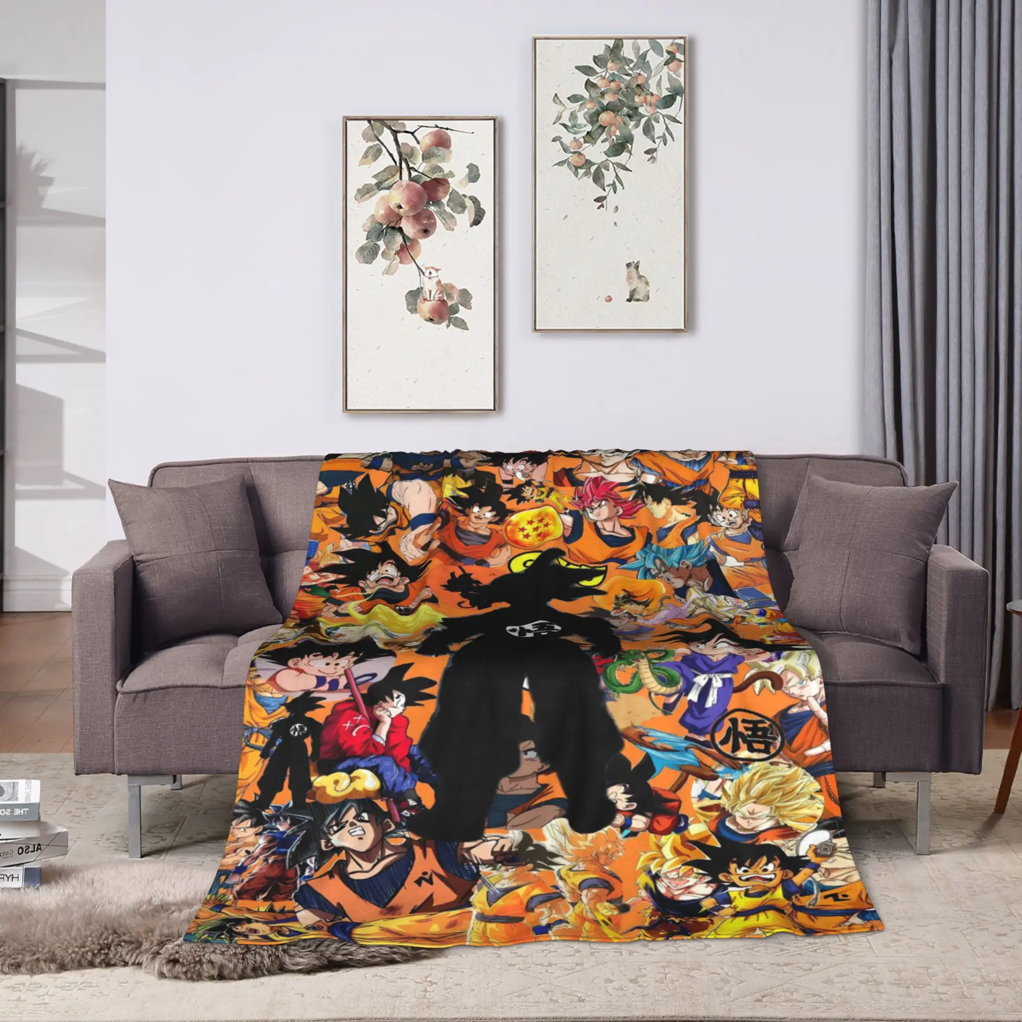 D-Dragons Ball Anime Blanket  Camping Flannel Bedding Throws For Outdoor Super Soft Customized Quality Bedspread Gift