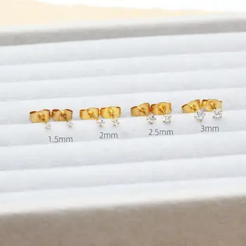 8 最佳銷售 2毫米耳環 - №1