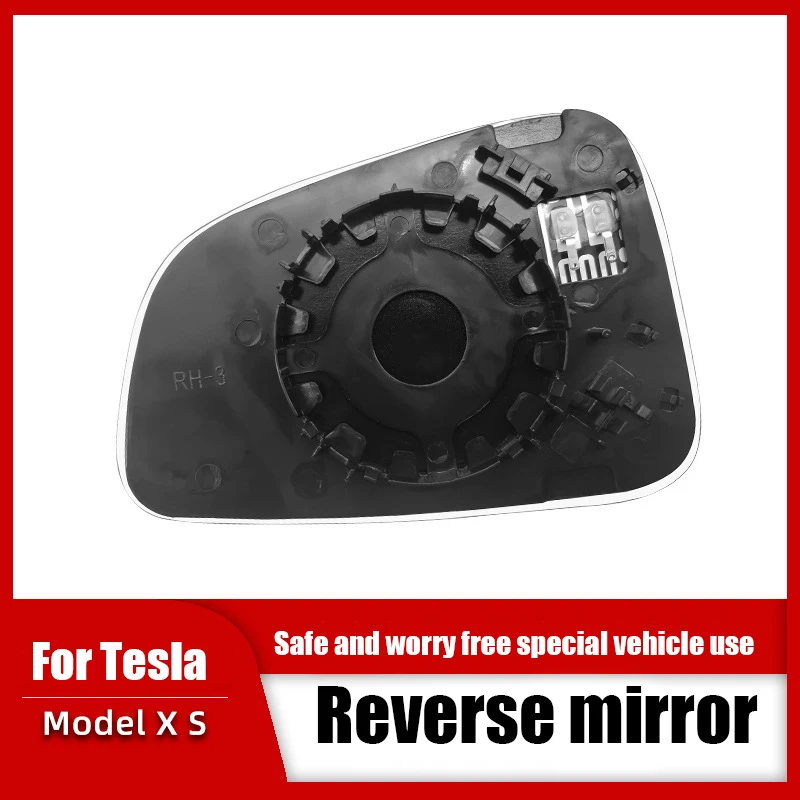 1Pair 800R Wide-Angle Large Vision Rearview Mirror Heating Replacemen Anti Dazzle Reversing For Tesla Model  X S Accessories