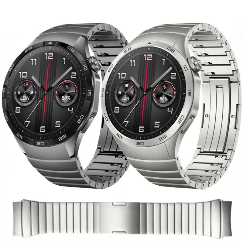 

Роскошный ремешок из нержавеющей стали для Huawei Watch GT5, 46 мм, ремешок без зазоров, быстросъемный мужской стильный браслет Correa