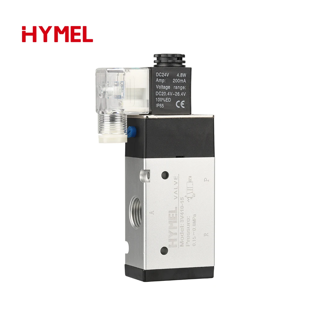 3V410-15 Series 1/2 G Solenoid Valve Pneumatic Control Valve Single Double Coil Pneumatic Valve 2 Position 3 Way AIRTAC Type