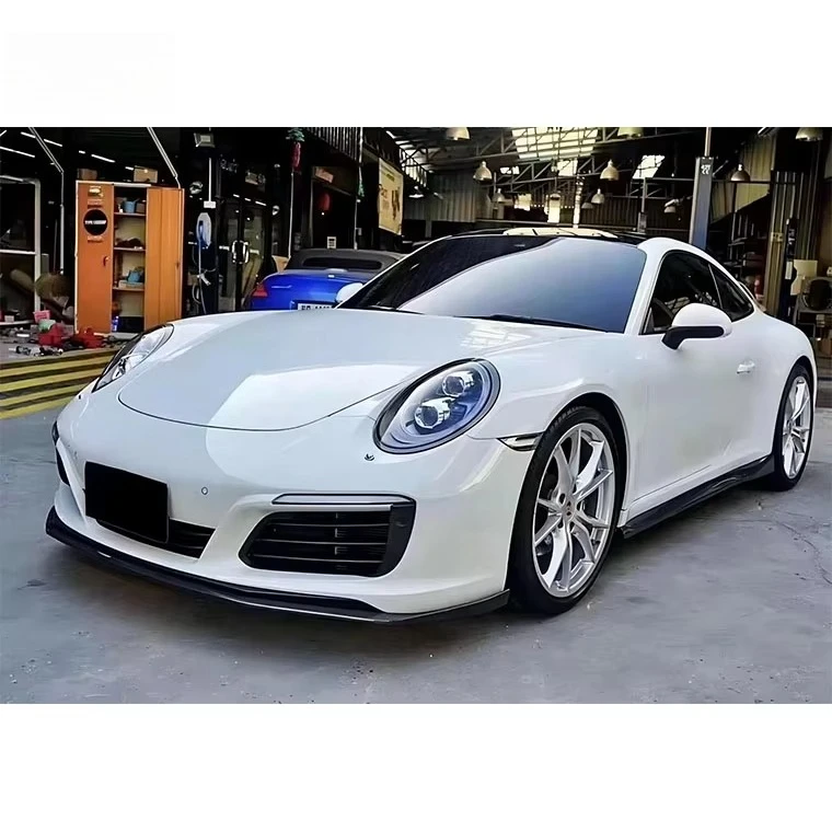 For Porsche Carrera 911 991.2 Carbon Fiber Body Kit Front Lip Side Skirt Rear Diffuser Spoiler view 2