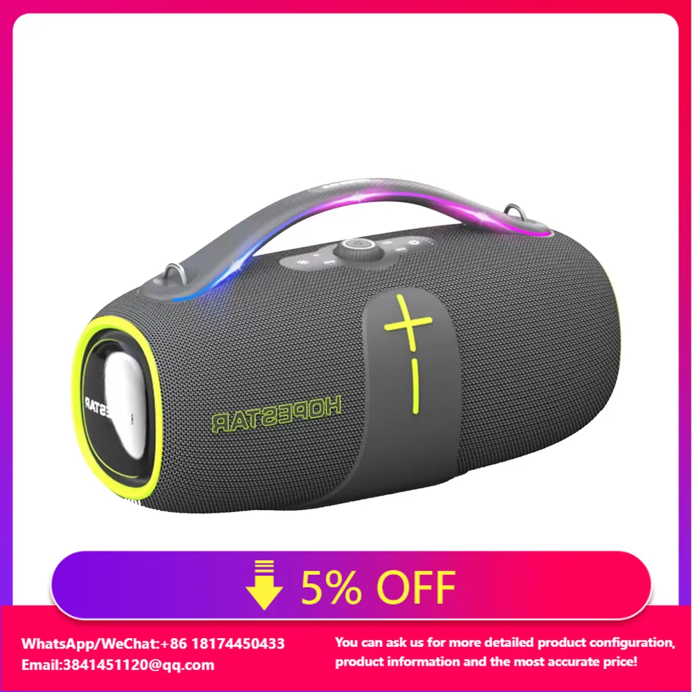 

HOPESTAR A85 400W Portable Outdoor Subwoofer Wireless Speaker Colorful Light Party Computer Mobile Phone Karaoke Player AUX