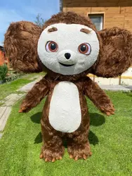 Newly 2M Inflatable Cheburashka Costume Lovely Big Ears Monkey Costume For Adult Cosplay Mascot Carnival Cosplay