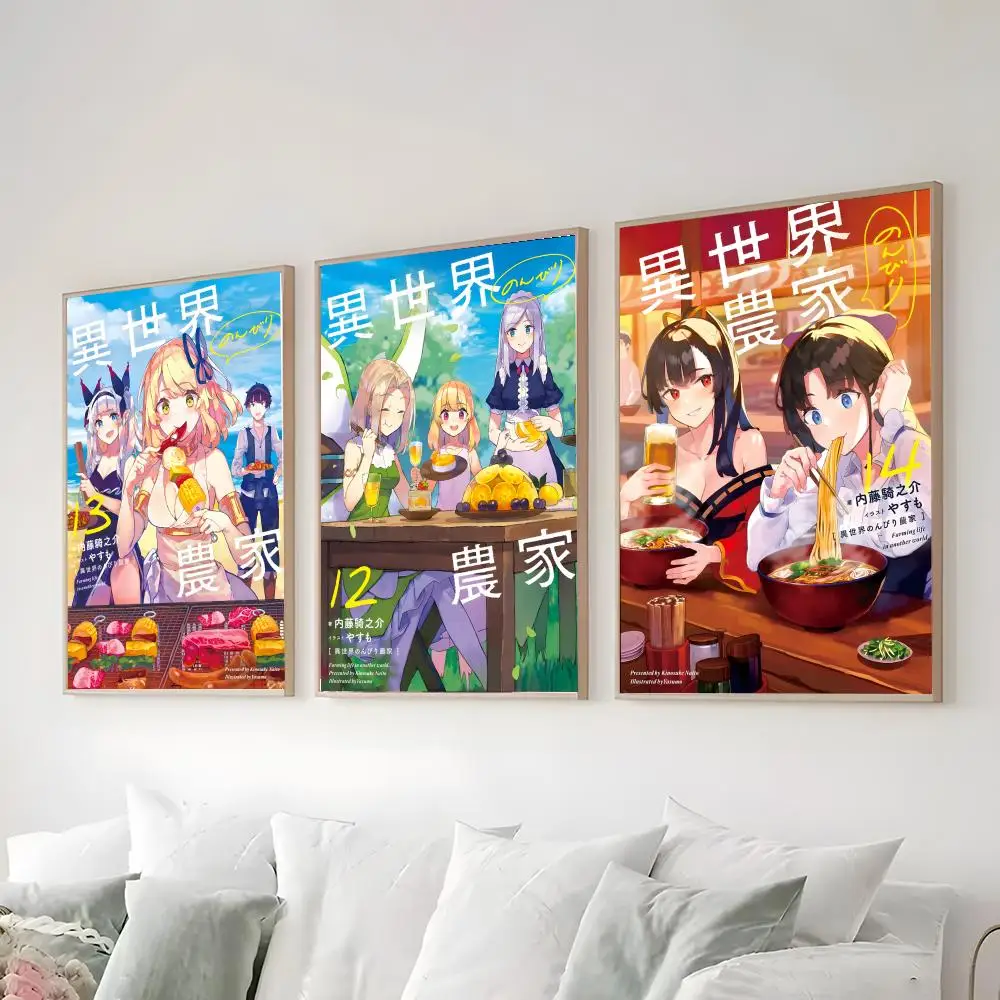 classic anime Farming Life in Another World Poster Bedroom and living room posters, canvas paintings, wall art, home decoration