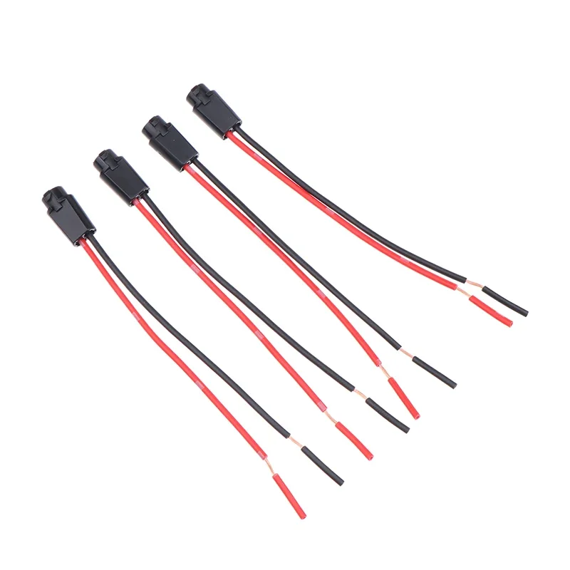 5Pcs T5 LED Bulb Holder Socket For 1.2W W3W Width Instrument Light Socket LED T5 Light Bulb Plug Extension Cables Harness