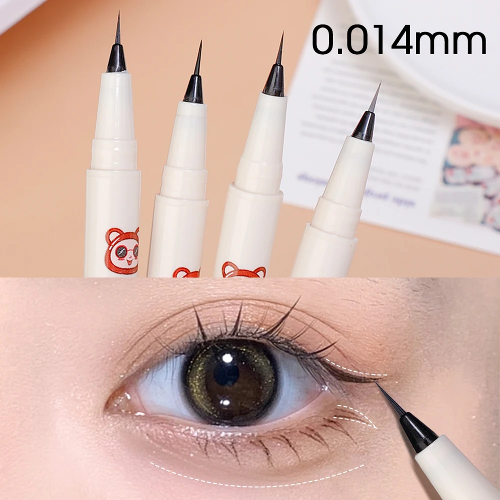 Penna per Eyeliner liquido opaco impermeabile Ultra-sottile liscia e duratura ad asciugatura rapida senza rivestimento per gli occhi in fiore cosmetico per il trucco degli occhi delle ciglia inferiori