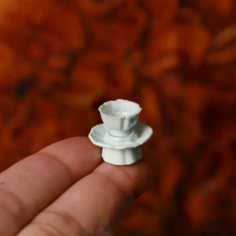 Casa delle bambole in miniatura in stile antico cinese teiera tazza da tè modello accessori da cucina per la decorazione della casa delle bambole giocattoli regalo