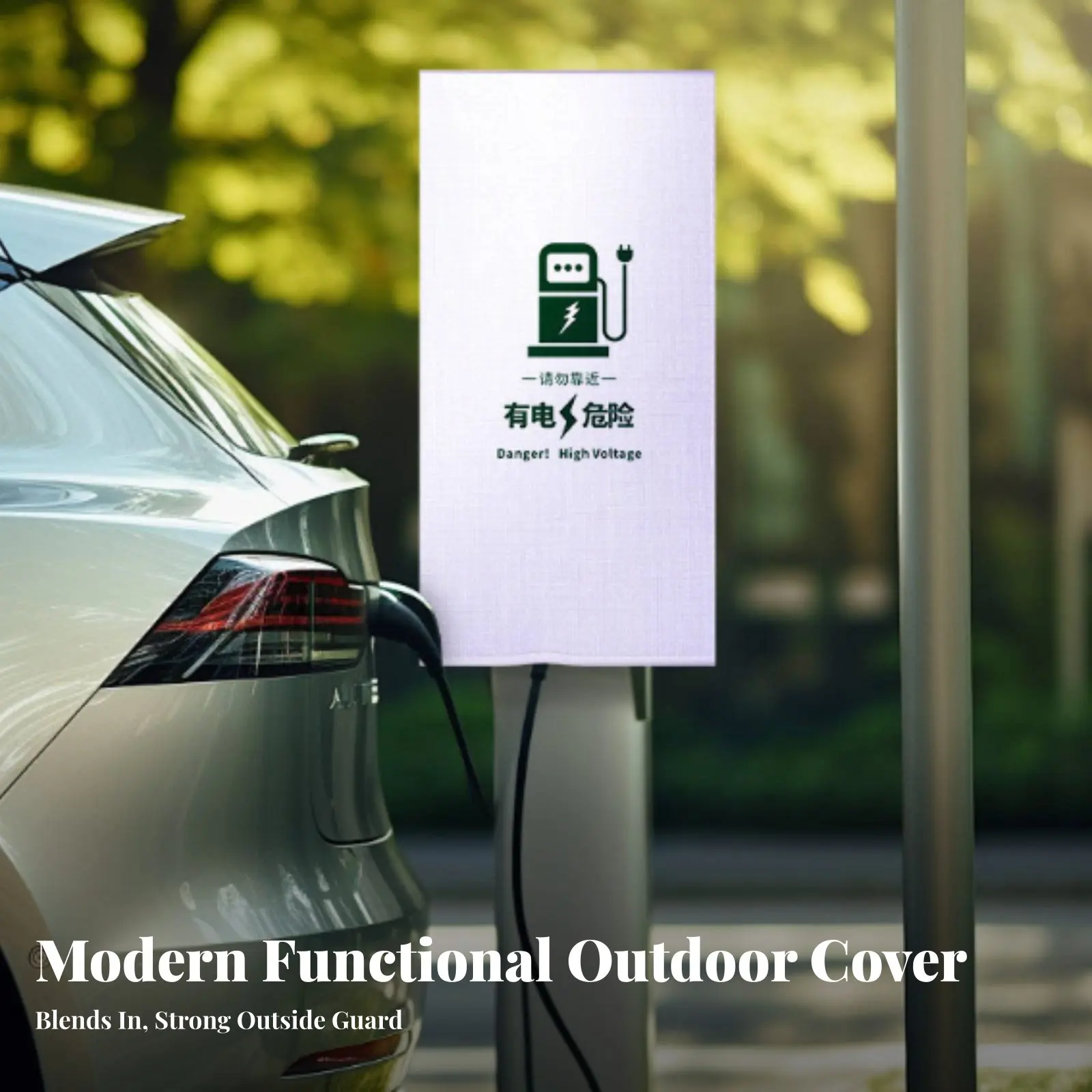 

Electric Vehicle Charging Station Rain Cover Waterproof Charging Pile Cover Weatherproof Charger Cover Sturdy-Duty Oxford