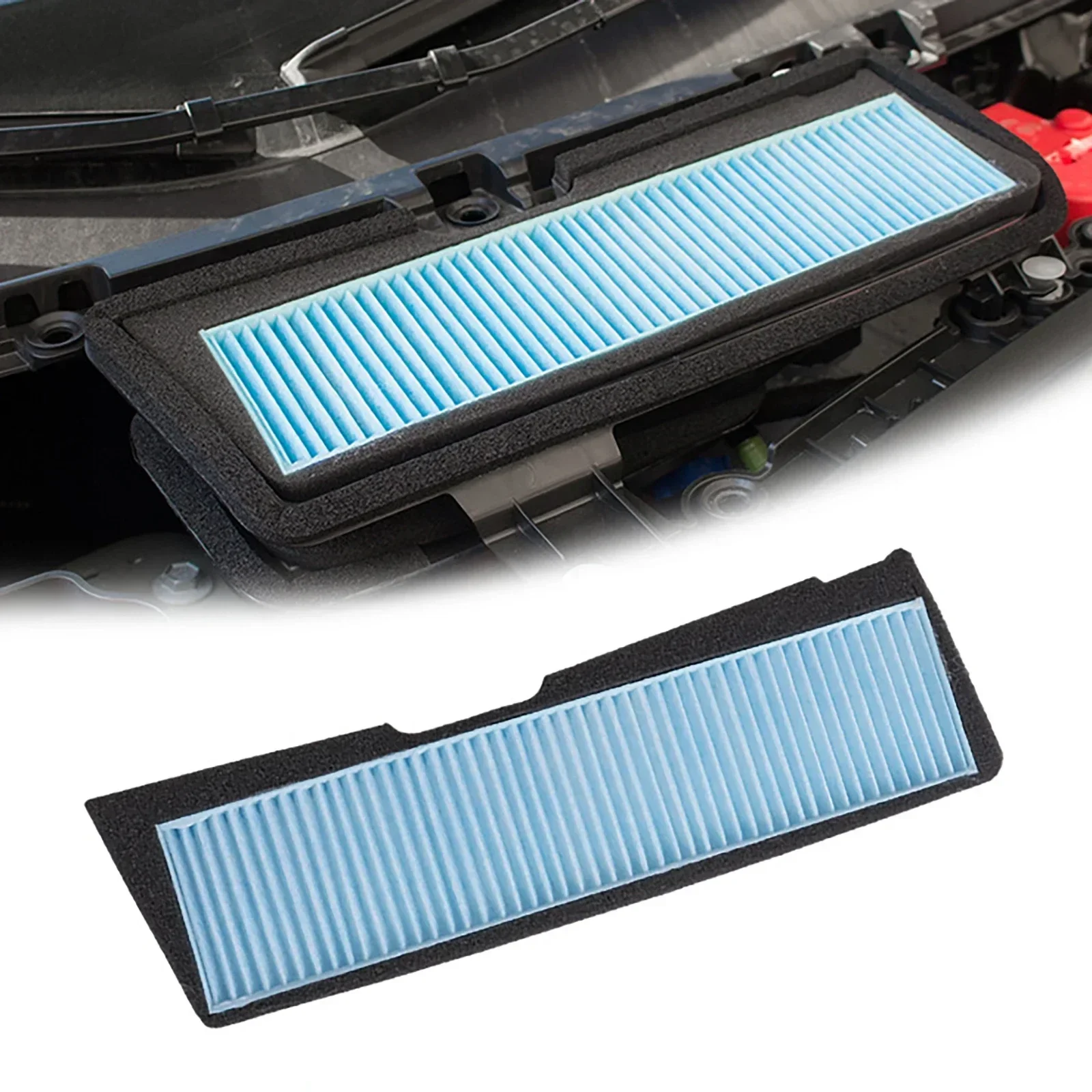Für Tesla Model 3 2021-2023 Auto-Luftansaugfilter Externes Filterelement Luftstrom-Entlüftungsabdeckung Anti-Blockier-Luftansaugabdeckung – Detail 1