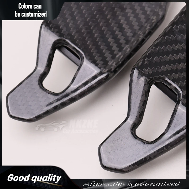 Steering Wheel Shift Paddles, Suitable For Audi A3 A4 A5 TT R8 Q5 Q7, Both Plastic And Carbon Fiber Materials, Car Accessories