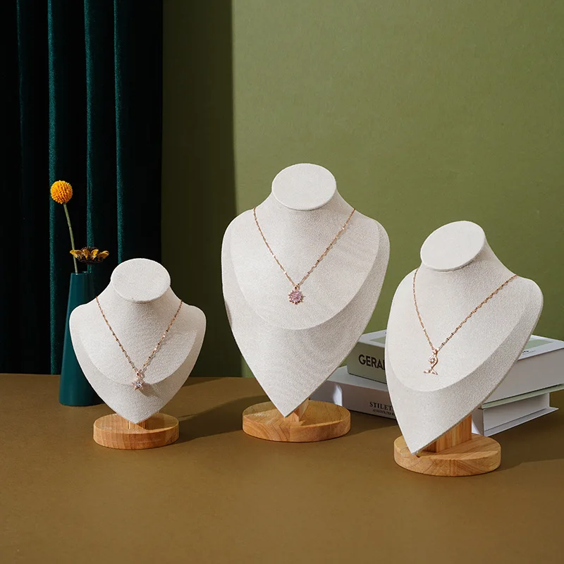 1 قطعة ، إطار عرض القلادة صورة نموذج الرقبة قلادة إطار المجوهرات ، نموذج الرقبة إطار عرض المجوهرات قلادة صور الدعائم