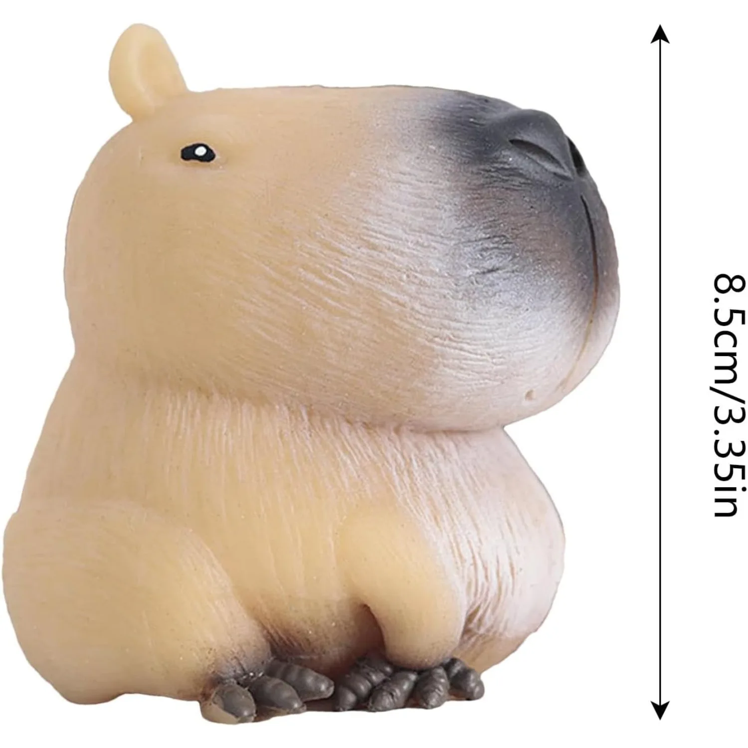 Chubby Capybara Squeeze Toy Fidget Toys Super Soft Simulated Capybara Squeeze Sensory Toys Anxiety Relief for Adults & Kids