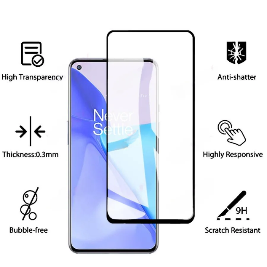 فيلم الزجاج المقسى 9d ل oneplus، حامي الشاشة ل 9 ، 9r ، 9e ، 9rt ، 8t ، 7 ، 7t ، 6 ، 6t ، 5 ، 5t ، nord ، ce ، n10 ، n20 ، n100 ، n200 ، 9d