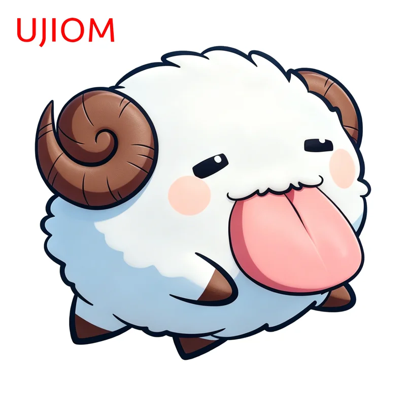 UJIOM Sheep Lovely Animal Wall Sticker Exquisite Attractive Waterproof Graphics Decal Suitable For Veneer Sofa Wall Decor