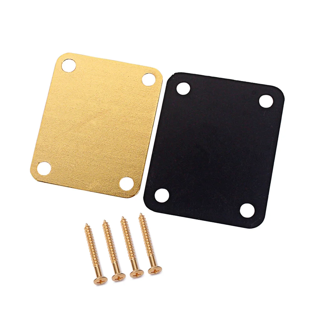

Gv121 Zinc Alloy Guitar Neck Plate 4 Holes Exquisite Appearance Long Service Life DIY Replacement Electric Bass