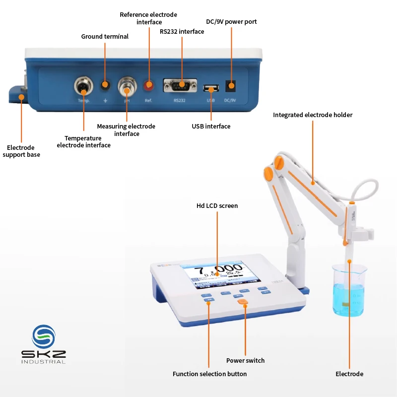 PH400F low cost High resolution 1-5 points calibration ph water quality meter