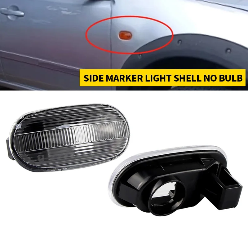 

2Pcs Side Marker Lights Turn Signal Lamp lens Cover For Mitsubishi Lancer Pajero Mirag Galant 1998-2005 OEM#8351A003, 8351A041