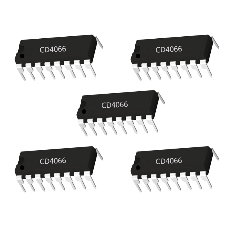 CMOS مفتاح رباعي ثنائي رقاقة IC ، CD4066 ، CD4070 ، CD4071 ، CD74HC04E ، DIP-14 ، 5