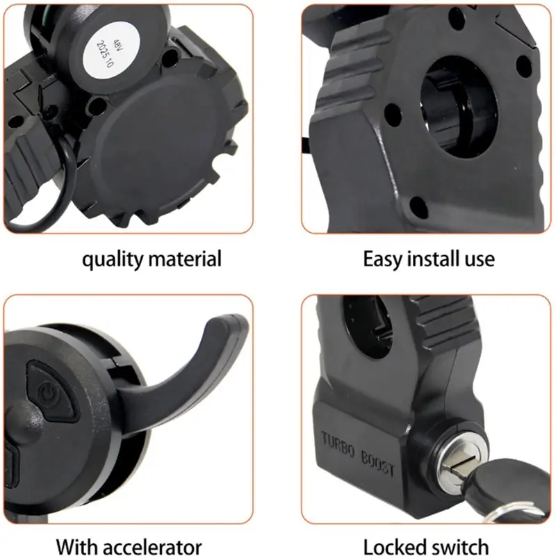 ABUE-For ONVO Electric Scooter Replacement Parts- Instrument LCD Monitor 48V 6Pin With Locking Functionality