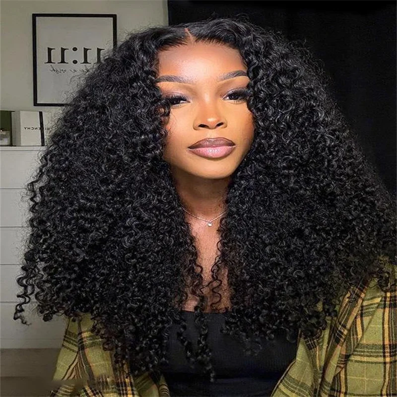 13x6 Hd Deep Wave Frontal Wig 250 Density Remy Curly Human Hair Wig For Black Women 13x4 Wave Wave Lace Front Wig 36 40 Inch