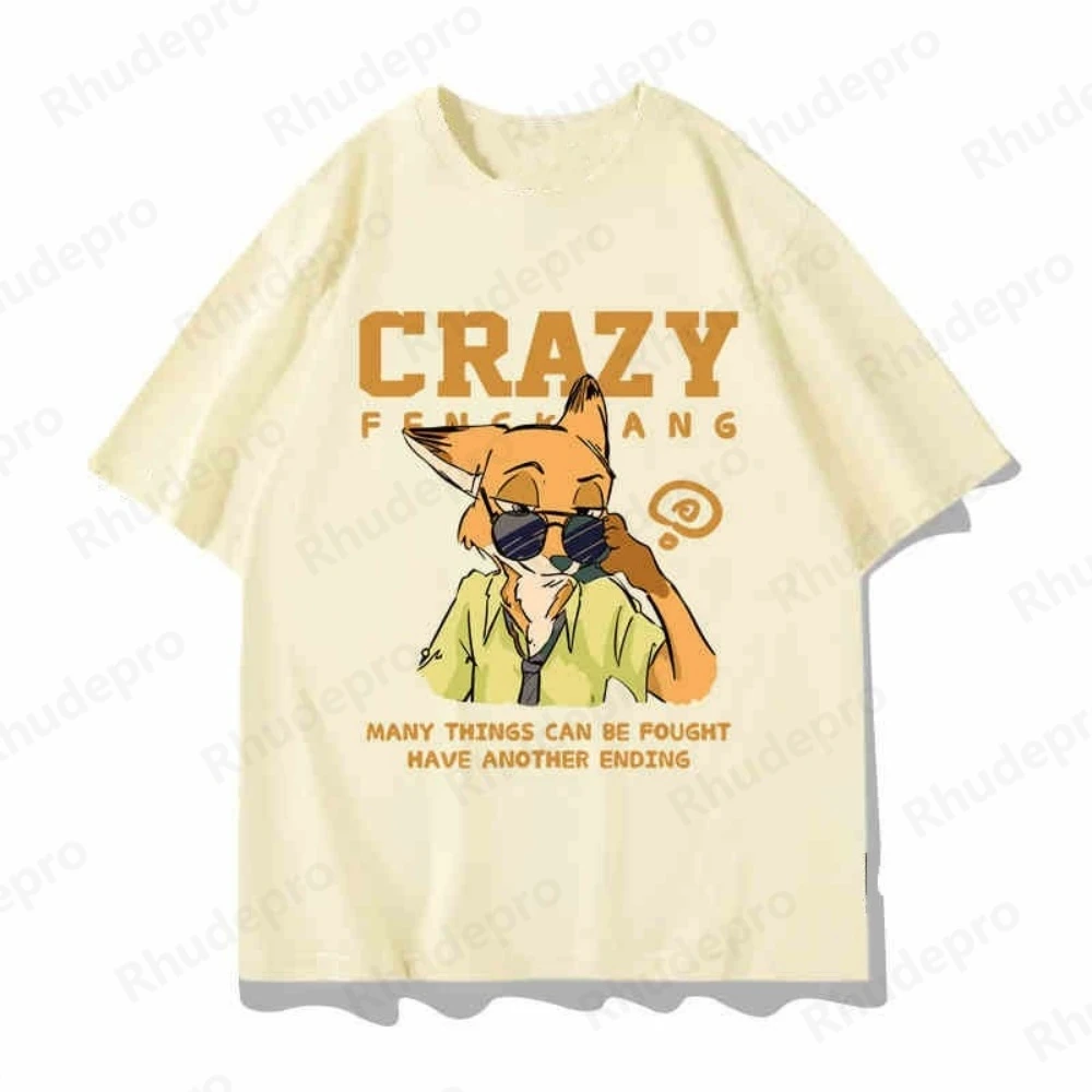 Zootopia جودي هوبس ضابط أرنب تي شيرت موضة قصيرة الأكمام قميص ديزني قميص هاواي صيفي الصيف الاستوائية طباعة عطلة قميص