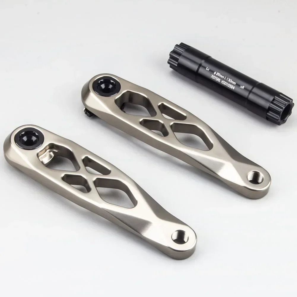 Al7075 Crank Bike Crank Set Anodizing Process High Strength Long-lasting Performance Precision-cut Square Holes