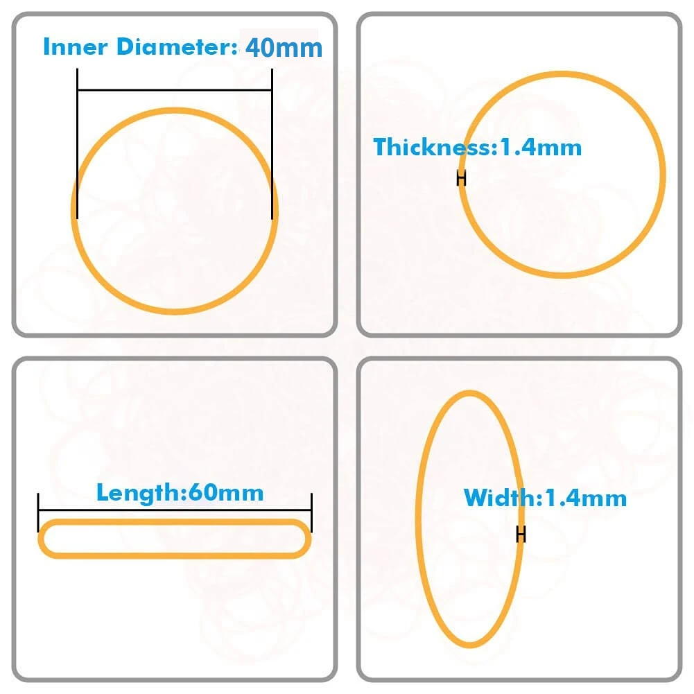 100/300/1000PCS Natural Rubber Bands Soft Round Loops Flexible Stationery Fasteners For Paper Files Packaging Home Office Use