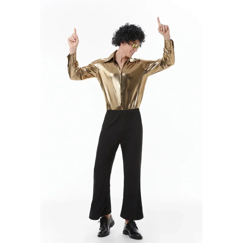 Couples 1960'S 70'S Disco Costumes Carnival Halloween Cosplay Adult Hippies Dance Outfits Party Dress Up For Man Wom MN3