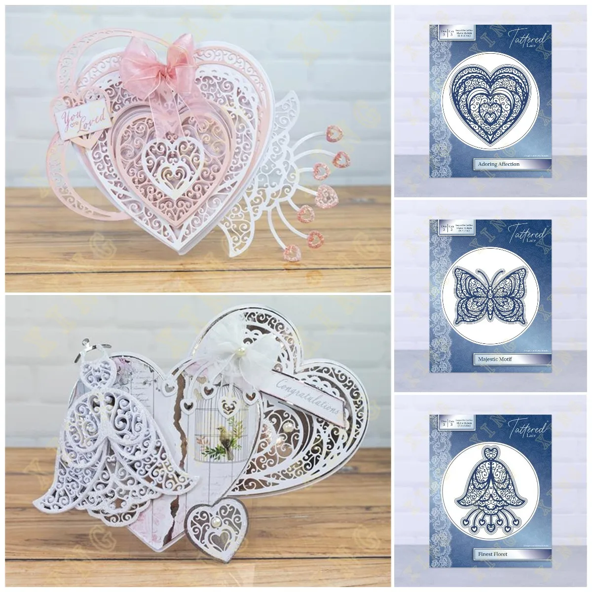 Metal Cutting Dies For DIY Scrapbooking Photo Cutting Die Paper Cards Embossing Valentine's Day Finest Floret Majestic Motif