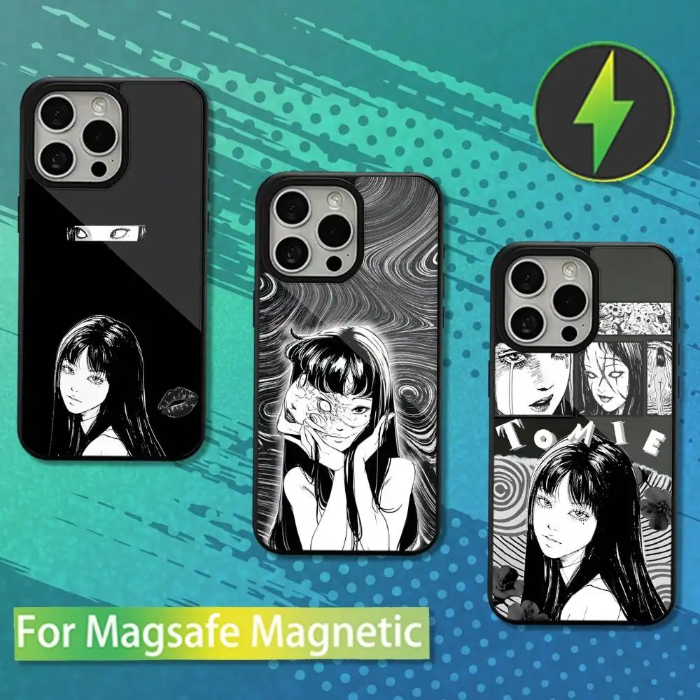 

J-Junji Ito T-Tomie Comics Phone Case For iPhone 16,17,15,14,13,12,11,Pro,Max,Plus,Mini,Magsafe,Magnetic Wireless Charging Case
