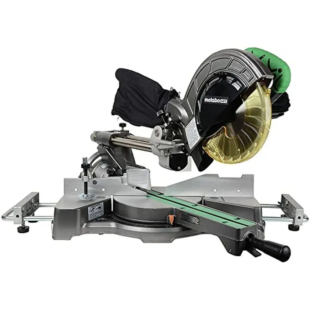 8-1/2-Inch Miter Saw Linear Ball Bearing Slide System Precise Compound Cuts Adjustable Pivot Fence 9.5 Amp Motor 5,500 RPM Speed