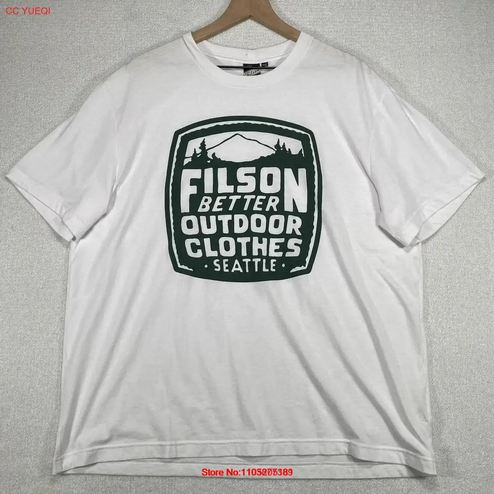 فيلسون Buckshot تي شيرت رجالي 3XL طاقم الرقبة في الهواء الطلق الأبيض خمر غسلها مريحة للتنفس أوم للجنسين قليلا #1