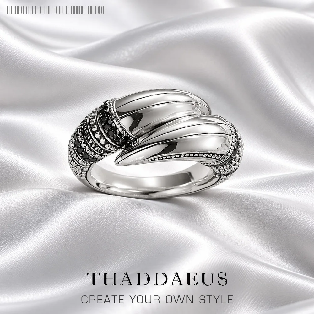 Krallenring Europa Vintage feiner Schmuck für Männer Herbst Rebel Geschenk aus 925er Sterlingsilber