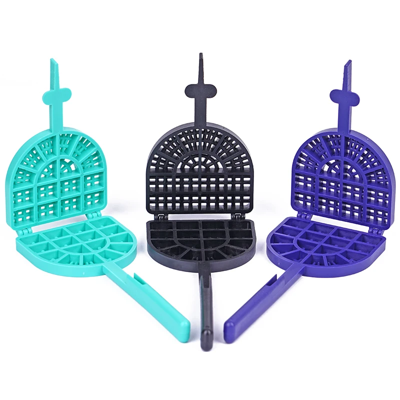 3pcs Dental Tooth Washing Racket Dentist Tools Denture Wash Tray Cleaning Polishing Plate