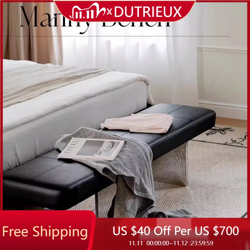 

Floor Room Decor Step Stool Cheap Accent Lounge Clear Waiting Modern Comfortable Foot Stool Minimalism Tabouret Home Furniture