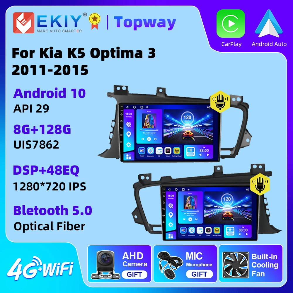 

EKIY Car Radio Multimedia Navi For Kia K5 Optima 3 2011-2015 Android Carplay Andrios Auto GPS Multimedia 4G WIFI BT DSP No DVD