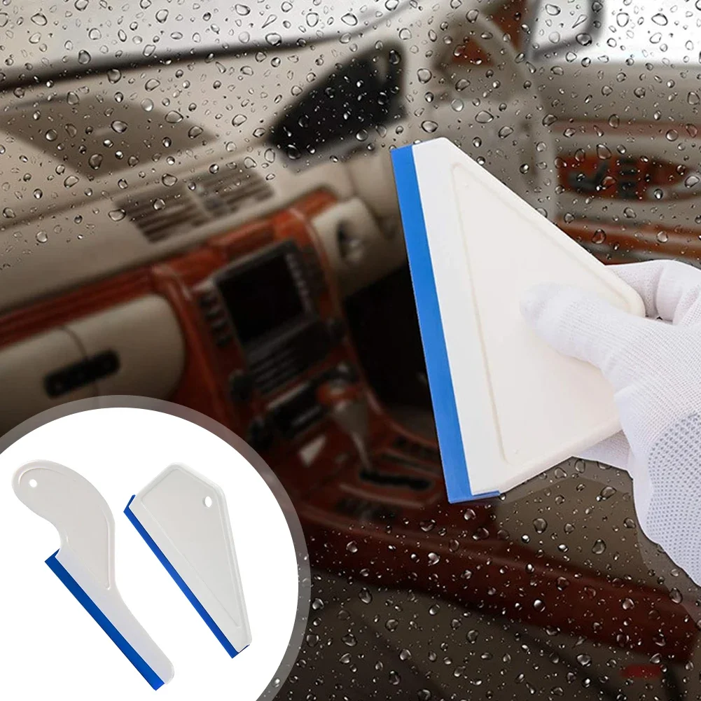 Car Window Squeegee Side Wiper Swiper Window Tint Tools Glass Scraper Water Blade Water Removal Silicone Squeegee Film Install