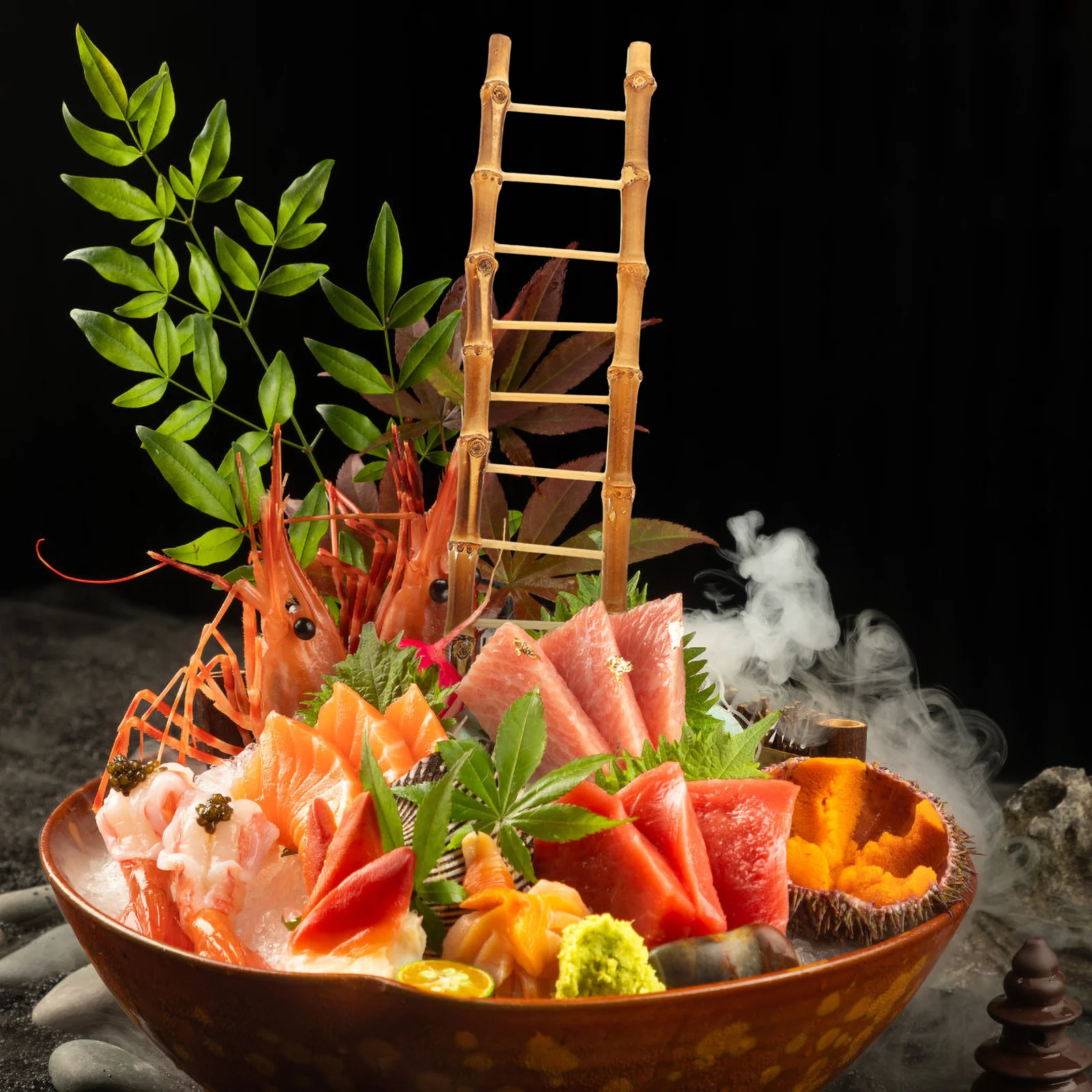 

1pc Sushi Display Ladder Mini Realistic Decoration For Dish Photo Prop Artificial Ladder Ornaments Home Decor Craft Gift Kids