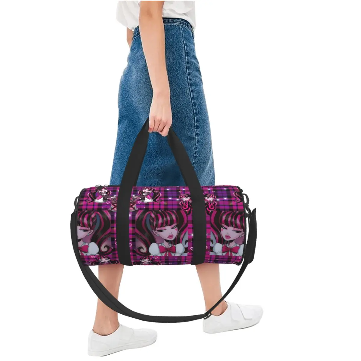 Monster High Rick-Sac de sport de grande capacité pour homme, sacs à main drôles, sac de fitness étanche, sacs de voyage et d'entraînement