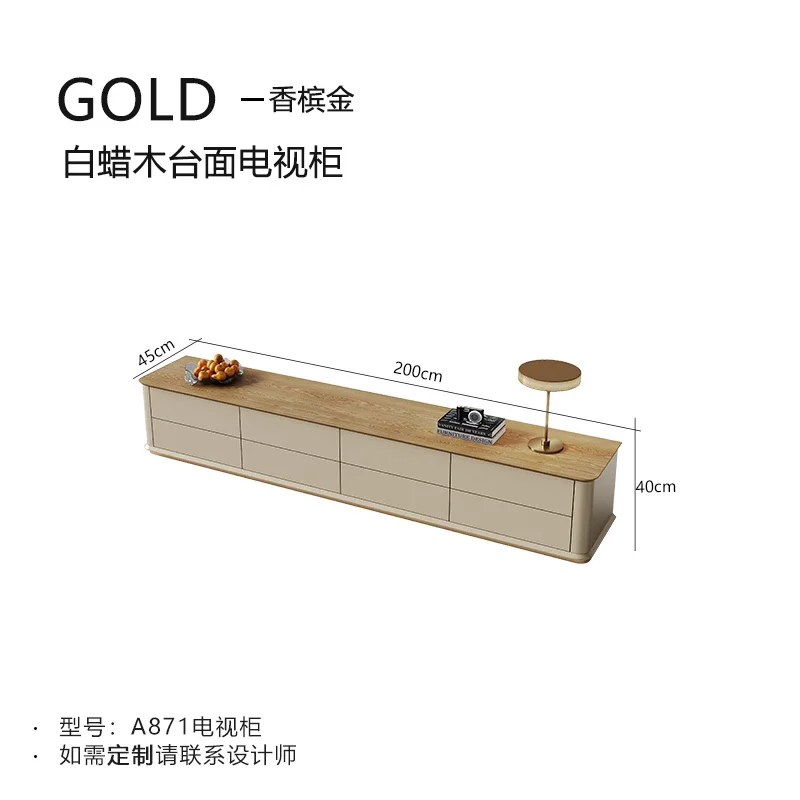 Gz-21 large flat floor living room wall storage cabinet natural marble TV cabinet household