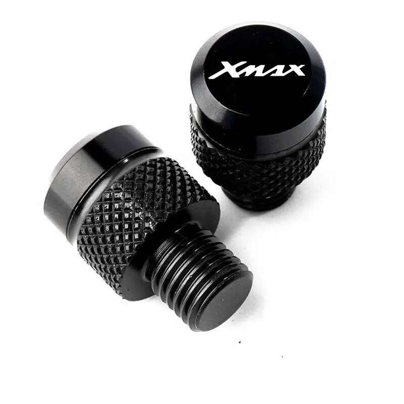 2 Pcs For YAMAHA XMAX 300 125 Xmax300 Xmax250 XMAX400 Xmax125 Metal Motorcycle M10*1.25 Rear Mirror Hole Plugs Screw Bolts Cover