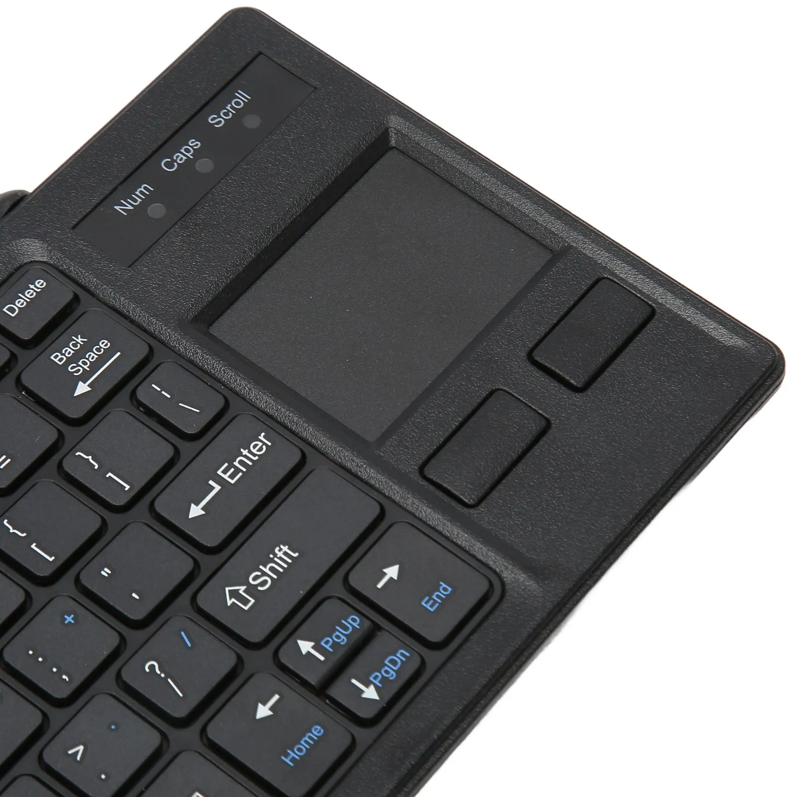 Teclado de toque ultra fino com fio, Conexão USB, Suporta gestos básicos, Compacto ABS para Food Service, Fabricação