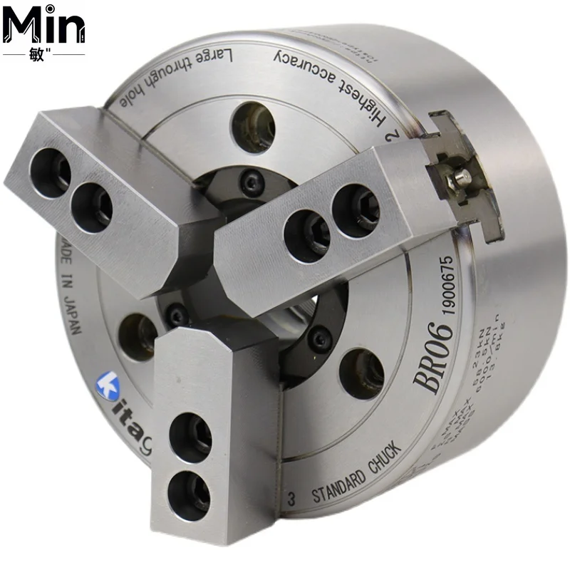 Japanese Kitagawa 3 Jaw Hydraulic Lathe Chuck BR06 BR08 BR10 for CNC Lathe Machine Tool Accessories